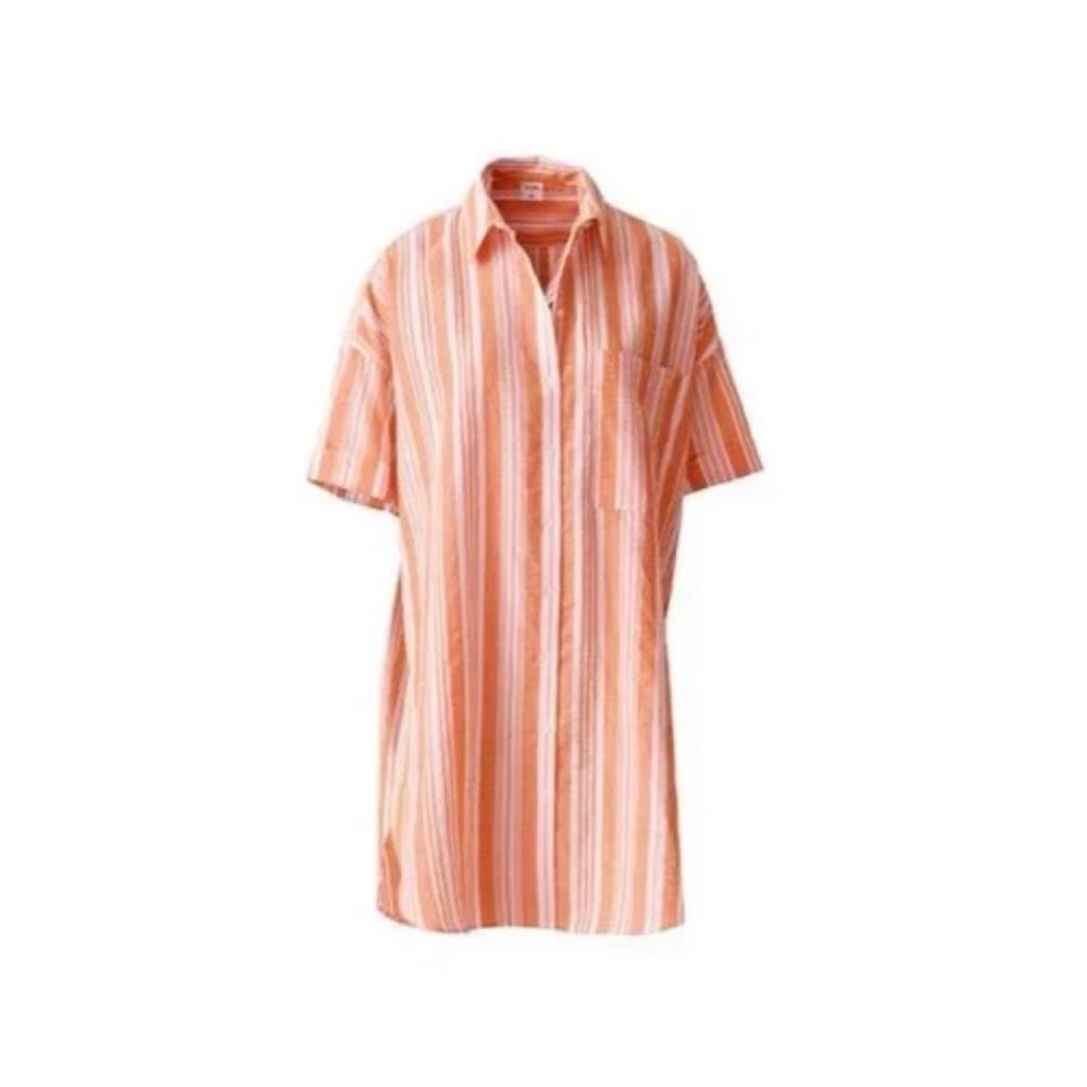 Women's LEMLEM BY LIYA KEBEDE X H&M Orange Striped Swim Coverup